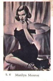 1957 Dutch Gum S Set #S6 Marilyn Monroe Front