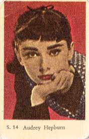 1957 Dutch Gum S Set #S14 Audrey Hepburn Front