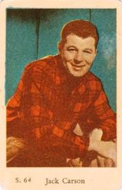 1957 Dutch Gum S Set #S64 Jack Carson Front