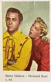 1957 Dutch Gum S Set #S58 Betty Hutton / Howard Keel Front