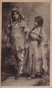 1903 Telonette Views and Art Studies (Type 1) (T116) #40 Native American Couple Front