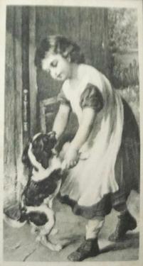 1903 Telonette Views and Art Studies (Type 1) (T116) #95 Little Girl with Dog Front