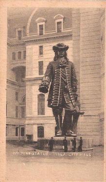 1903 Telonette Views and Art Studies (Type 1) (T116) #161 William Penn Statue Front