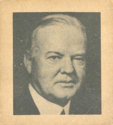 1940 Trio Gum Presidents (R210) #NNO Herbert Hoover Front