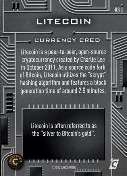 2022 Cardsmiths Currency Series 1 #3 Litecoin Back