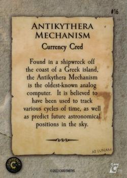 2022 Cardsmiths Currency Series 1 #16 Antikythera Mechanism Back