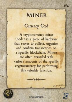 2022 Cardsmiths Currency Series 1 #36 Miner Back
