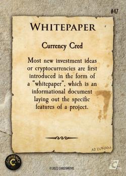 2022 Cardsmiths Currency Series 1 #47 Whitepaper Back