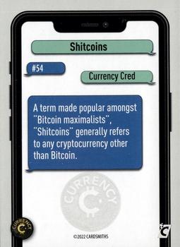 2022 Cardsmiths Currency Series 1 #54 Shitcoins Back