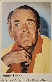 1966 Dutch Gum Serie G #13 Henry Fonda Front