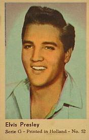 1966 Dutch Gum Serie G #52 Elvis Presley Front