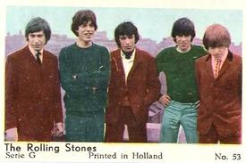 1966 Dutch Gum Serie G #53 The Rolling Stones Front