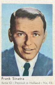 1966 Dutch Gum Serie G #83 Frank Sinatra Front
