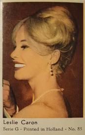 1966 Dutch Gum Serie G #85 Leslie Caron Front