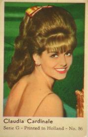 1966 Dutch Gum Serie G #86 Claudia Cardinale Front