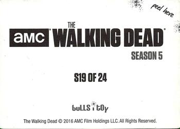 2016 Bulls-i-Toy The Walking Dead Season 5 Dog Tags #S19 Walker Back