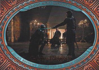 2022 Rittenhouse Game of Thrones: The Complete Series Volume 2 #67 Jaime Bestows Knighthood Upon Brienne Front