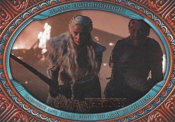 2022 Rittenhouse Game of Thrones: The Complete Series Volume 2 #69 Daenerys and Jorah Fight the Army of the Dead Front