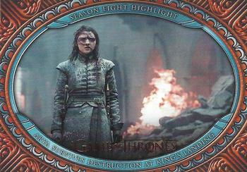 2022 Rittenhouse Game of Thrones: The Complete Series Volume 2 #70 Arya Survives Destruction at King's Landing Front