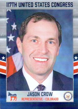 2021 Fascinating Cards 117th United States Congress - Chrome #180 Jason Crow Front