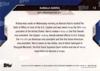 2020 Topps Now USA Election - Gold #13 Kamala Harris Back