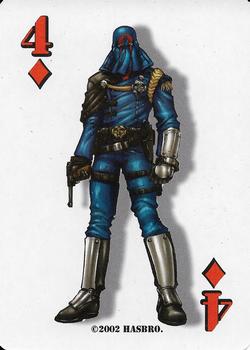 2002 G.I. Joe Playing Cards #4D Cobra Commander Front