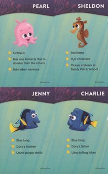 2016 Upper Deck Disney Finding Dory - Dory's Story #PAN4 Sheldon / Pearl / Charlie / Jenny Back