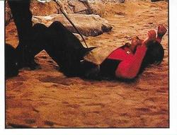 1992 Panini Star Trek: The Next Generation Stickers (Red backs) #227 Worf lying on ground, being stabbed by soldier (bottom half) Front
