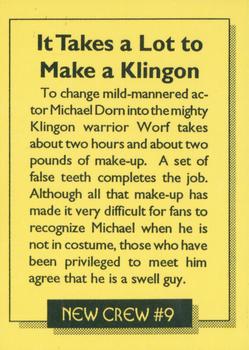 1992 Personality Comics New Crew #9 It Takes a Lot to Make a Klingon Back