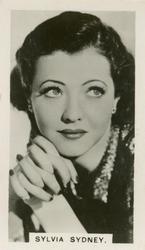 1935 Peter Jackson Famous Film Stars #24 Sylvia Sidney Front