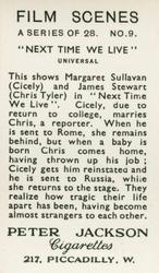 1936 Peter Jackson Famous Film Scenes #9 Margaret Sullavan / James Stewart Back