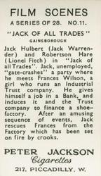 1936 Peter Jackson Famous Film Scenes #11 Jack Hulbert / Robertson Hare Back
