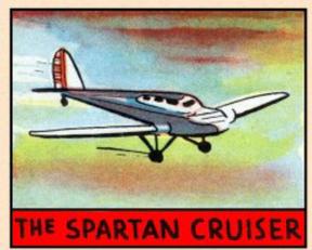 1938 Series of 48 - Aviation (R132) #346 The Spartan Cruiser Front
