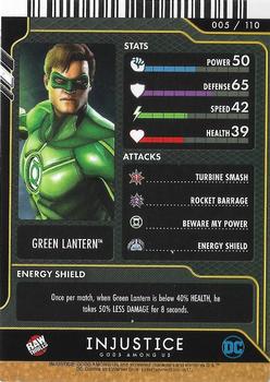 2021 Raw Thrills Injustice Arcade: Gods Among Us Series 3 - Foil #5 Green Lantern Back