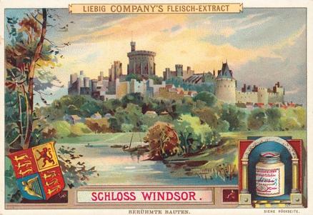 1893 Liebig (Famous Castles) (German text) (F374, S373) #NNO Windsor Castle Front