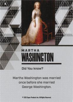 2021 Pieces of the Past Historical Edition #4 Martha Washington Back