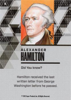 2021 Pieces of the Past Historical Edition #6 Alexander Hamilton Back