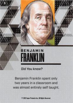 2021 Pieces of the Past Historical Edition #7 Benjamin Franklin Back