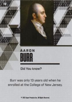 2021 Pieces of the Past Historical Edition #13 Aaron Burr Back