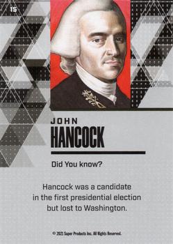 2021 Pieces of the Past Historical Edition #15 John Hancock Back