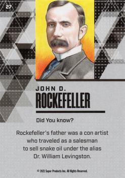 2021 Pieces of the Past Historical Edition #27 John D. Rockefeller Back