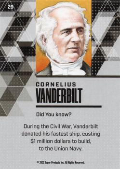 2021 Pieces of the Past Historical Edition #29 Cornelius Vanderbilt Back