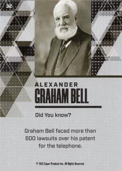 2021 Pieces of the Past Historical Edition #32 Alexander Graham Bell Back