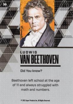 2021 Pieces of the Past Historical Edition #36 Ludwig Van Beethoven Back