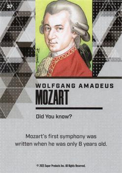 2021 Pieces of the Past Historical Edition #37 Wolfgang Amadeus Mozart Back