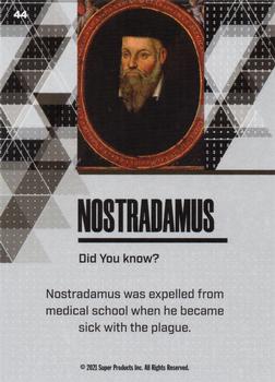 2021 Pieces of the Past Historical Edition #44 Nostradamus Back