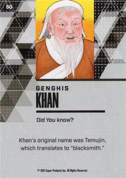 2021 Pieces of the Past Historical Edition #50 Genghis Khan Back