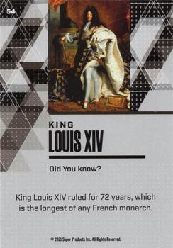 2021 Pieces of the Past Historical Edition #54 King Louis XIV Back