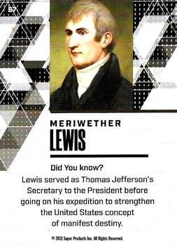 2021 Pieces of the Past Historical Edition #57 Meriwether Lewis Back