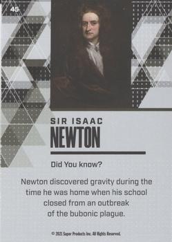 2021 Pieces of the Past Historical Edition - Blue #45 Sir Isaac Newton Back